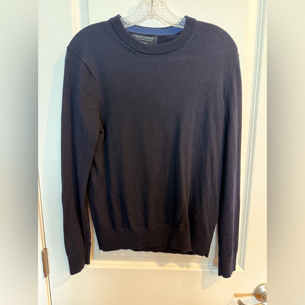 Banana Republic Navy Blue Sweater Men’s Size Small